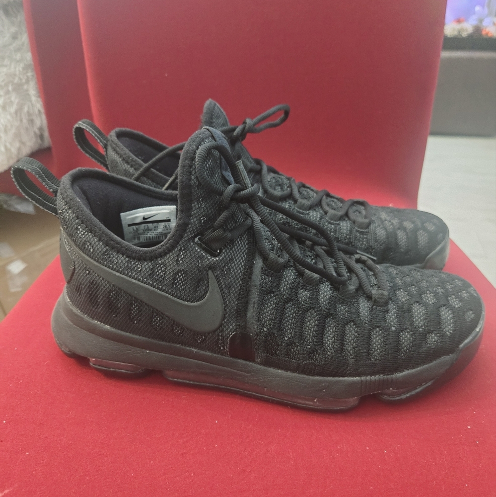 Nike Zoom KD 9 All Triple Black Space Blackout Size 8,5   '843392-001'